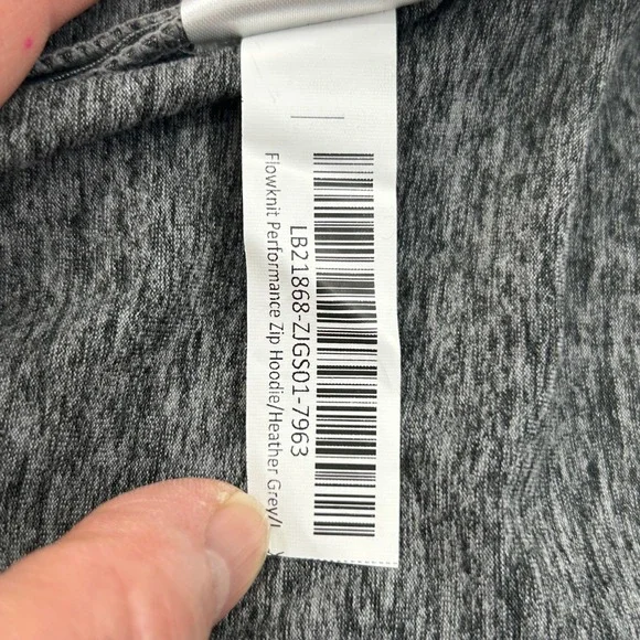 Quince Flowknit Hoodie Womens Large Full Zip Performance Gym Heather Grey NWT - Picture 11 of 12